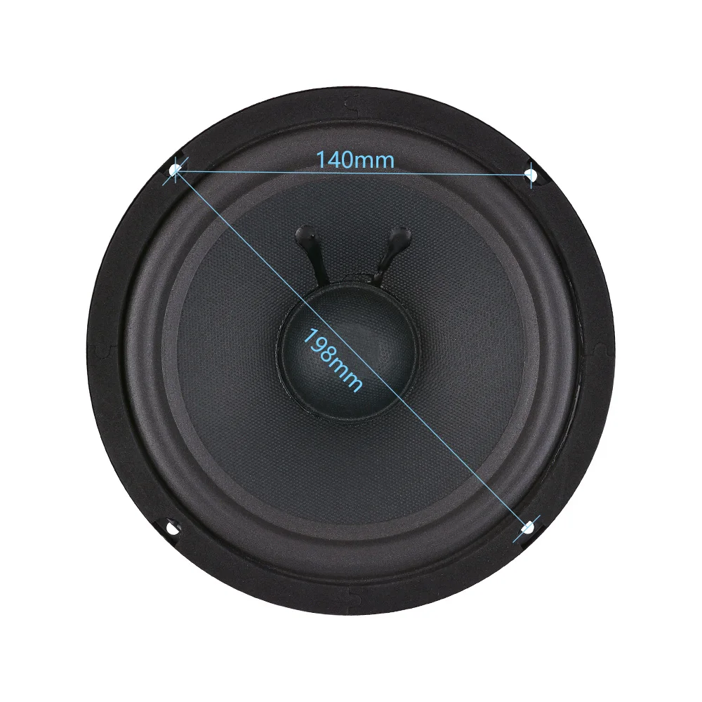 AIYIMA 1Pcs 8 Inch Subwoofer Speaker 4 Ohm 80W Bass Audio Music Speakers Woofer Loudspeaker DIY For HIFI Home Sound Theater