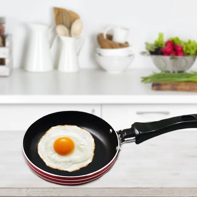 Mini Frying Pan Nonstick Stainless Steel Cookware Frying Pan Egg Omelette Pan  Pancake Maker Mini Egg