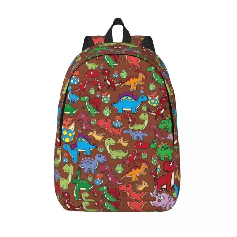 

Fantasy Fun Rex Dinosaur Pattern Backpack for Boy Girl Kids Student School Bookbag Canvas Daypack Preschool Primary Bag Hiking