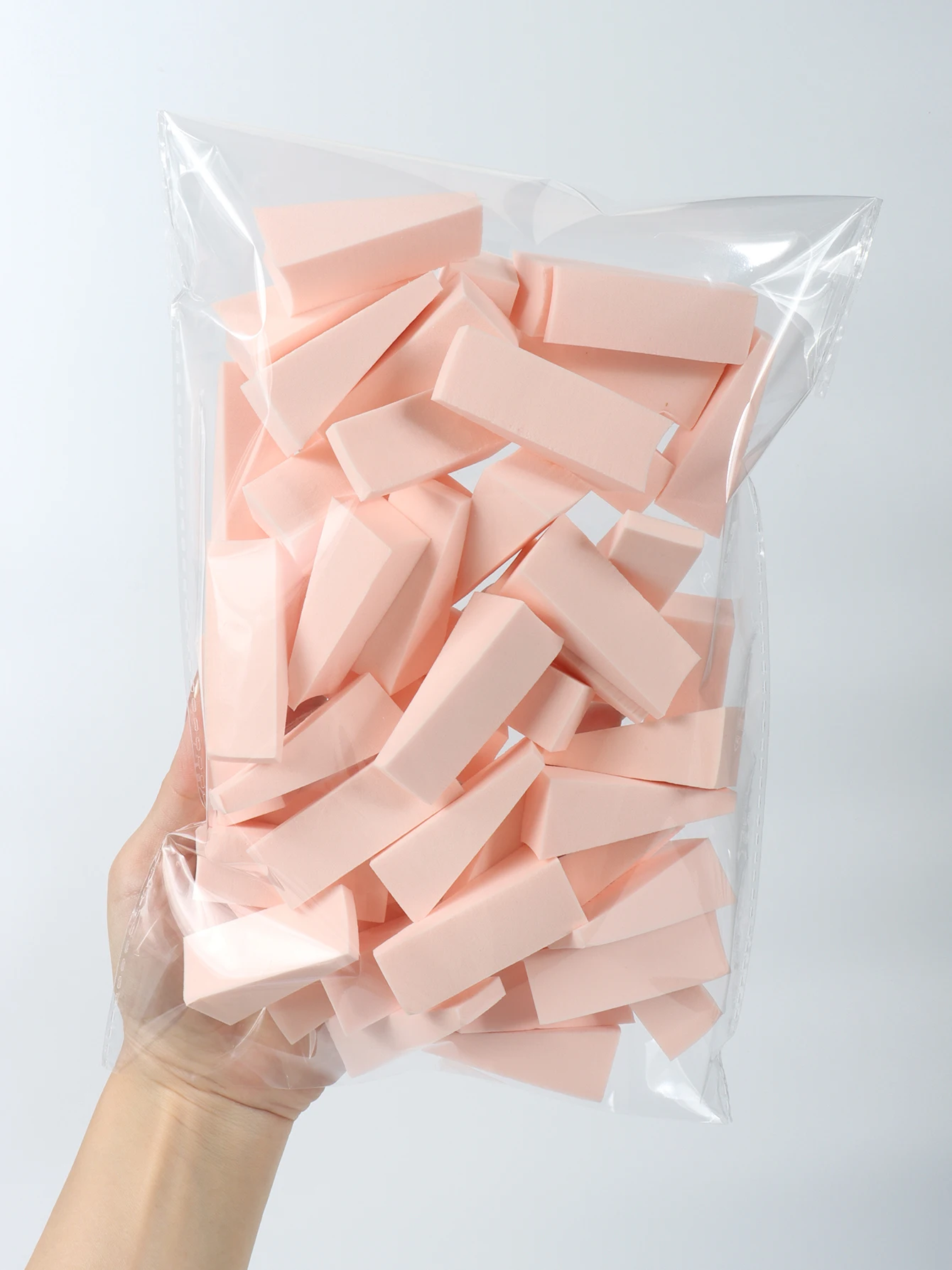 50 Pieces of Random Color Facial Curve Mixed Makeup Sponge, Latex Free, Small Wedge-Shaped Smooth Application Beauty Sponge Appl 3