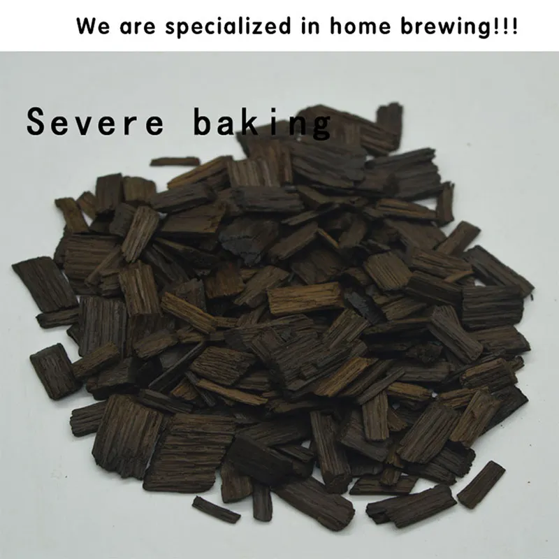 Toasted oak wood chips 100g France Oak Chips Wine Making Toast Flavor for Brandy of Aging Wine Liqour Provide Oak Barrel Flavor Homebrew Alcohol