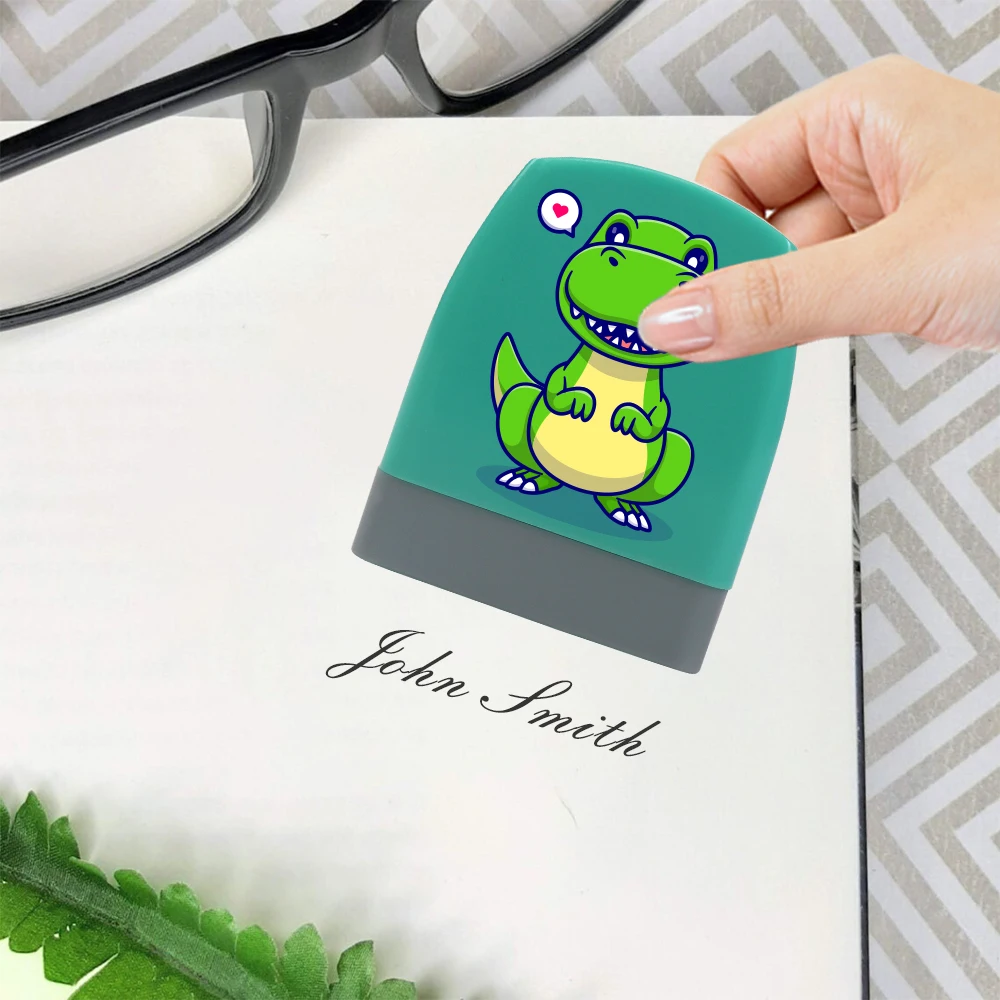 

Dinosaur Baby Name Stamp Custom-made DIY Gift For Children Seal Student Clothes Chapter Not Easy To Fade Security