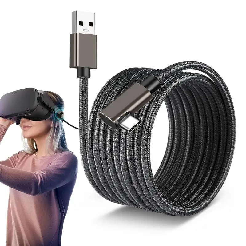 Per 2 Cavi Di Collegamento Ad Angolo Retto Cavo Da Usb A Tipo C Compatibile Con Vr /2 Link Gaming Pc Headset Cavo Typec 3.2