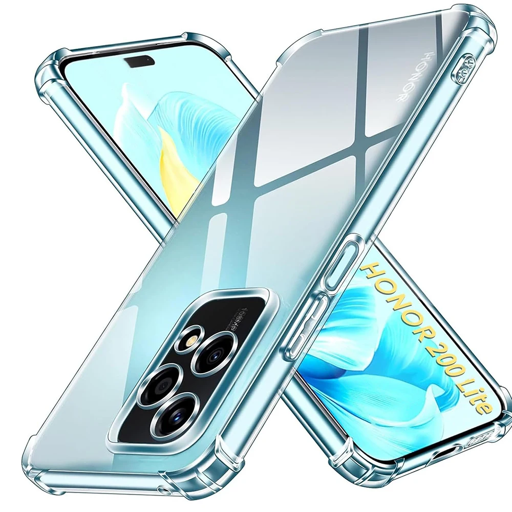 Premium Silicone Soft Case - Shockproof Clear Transparent TPU Shell Coque