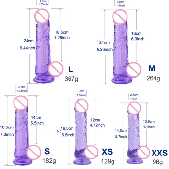 Realistic Dildo with Suction Cup, Flexible Dildo with Curved Shaft Balls for Vaginal G-spot Anal Prostate Women Sex Toys 3