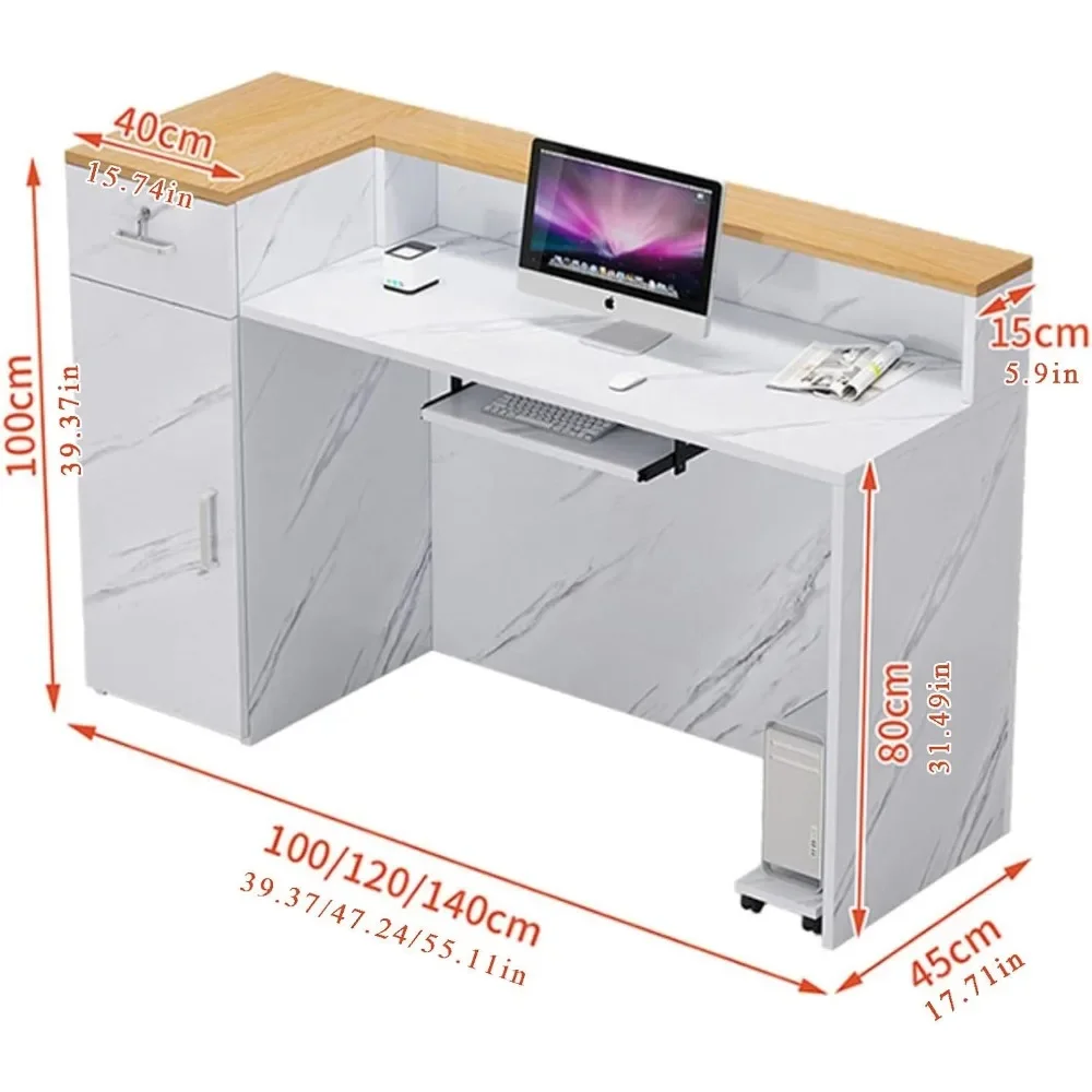 Reception Desk,L-Shap Cashier, Small Shop,Simple and Modern, Clothing Store, Convenience Store, Internet Celebrity Trendy Store 2