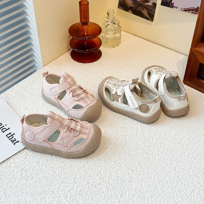 Kids Mesh Breathable Hollowed Out Non Slip Sandals