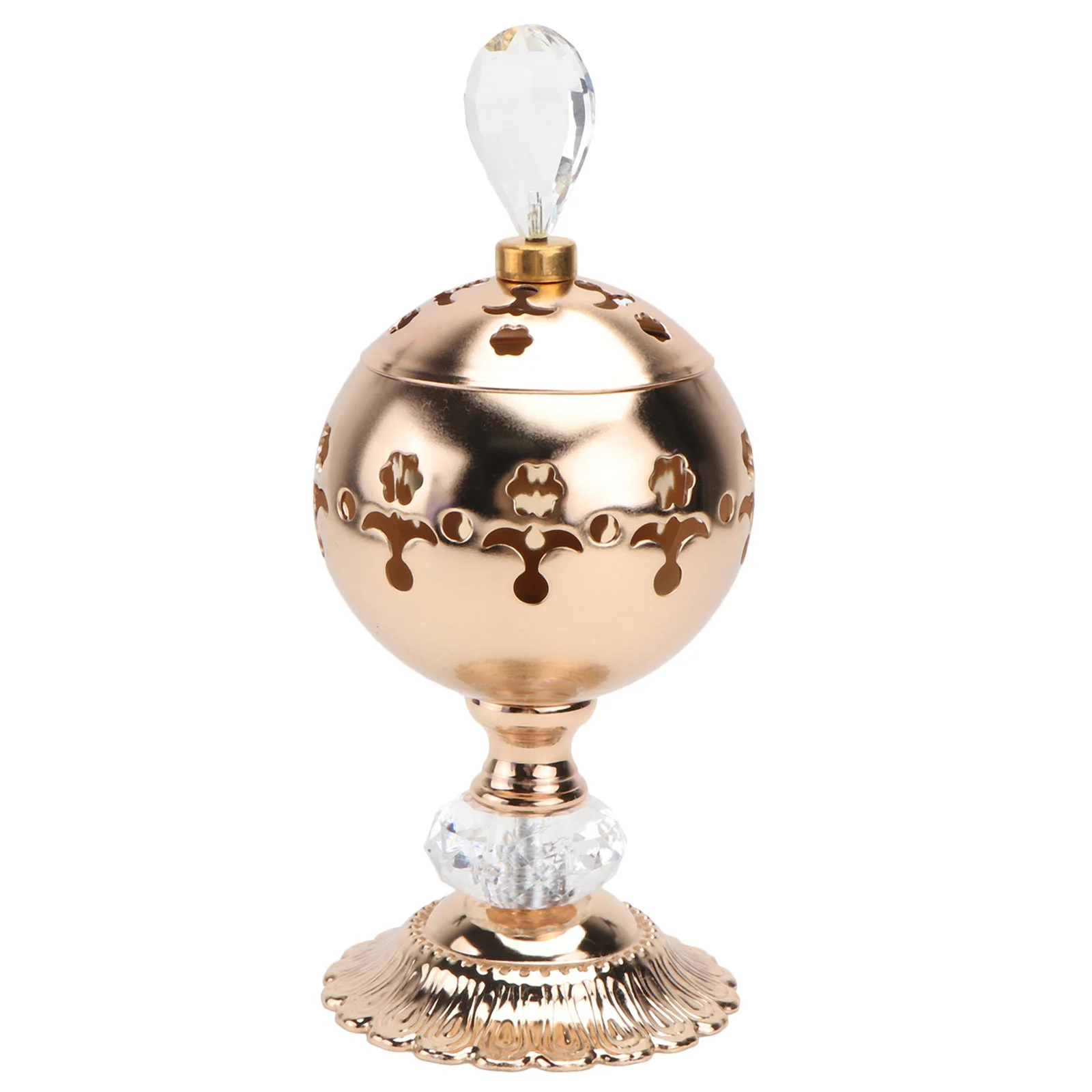 

Candlestick Incense Burner Home Adornment Hollow-out Ornament Iron Stand Holder Scented Holders