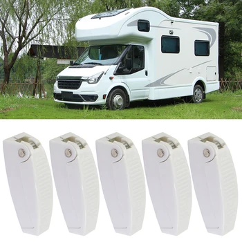 5Pcs Baggage Luggage Door Cabinet Catch Caravan Door Window Closure Hook Holder Bracket For RV Motorhome Trailer Travel Camper