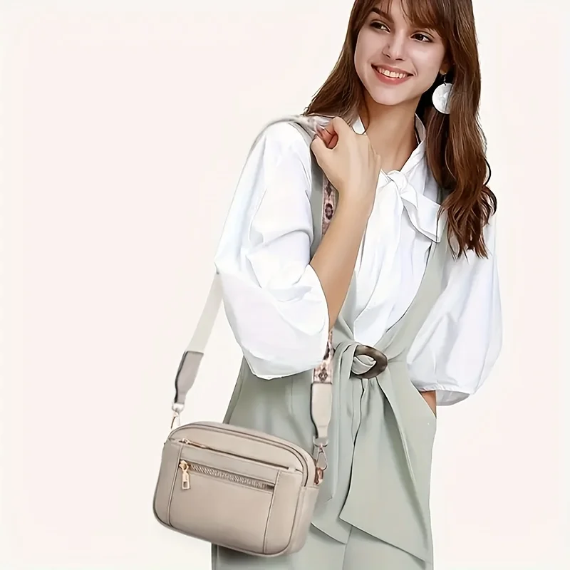 Stylish PU Square Women's Crossbody Bag Casual Shoulder Bag with 4 Card Slots Perfect for Travel, Shopping Best Gift for Friends