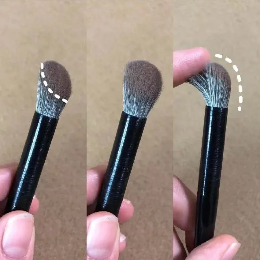 3pcs Professional Nose Shadow Brush Eye Angled Contour Sickle-shaped Makeup Brushes Beauty Cosmetic Blending Concealer Tool 5