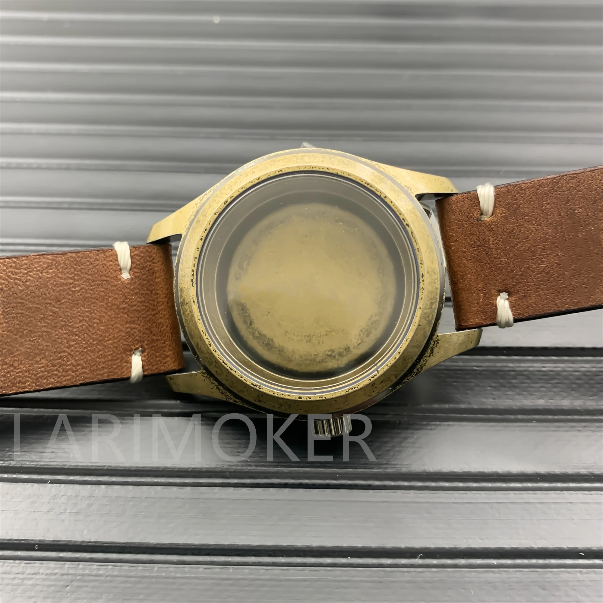 Bronze Pilot Case with Glow-in-the-Dark Dial & Rubber Strap