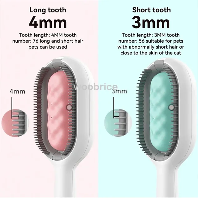 Pet Products Cat Comb for Cats Pet Hair Remover Brush Dog and Cat  Brush Accessories dogs Animal Cat Massage Grooming Wool Brush 2