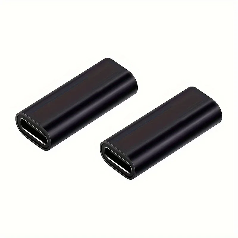 High-Speed Black USB-C Female to Female Connector Extension Coupler