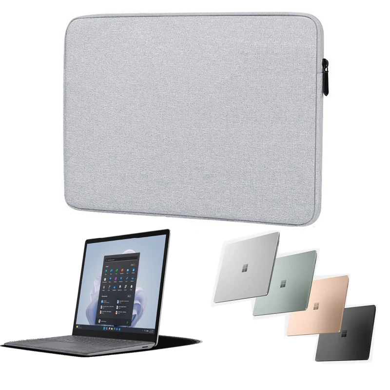 

for Microsoft Laptop 5 4 Studio Go 2 Bag Waterproof Canvas Sleeve Anti-Scratch Notebook Carry Handbag Anti-Drop Cases Zip Pouch