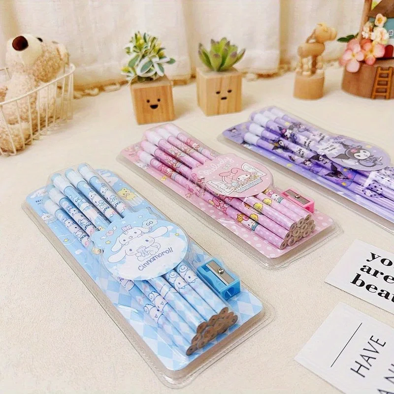 Writing Pencils Set 12 HB Pencils & 1 Pencil Roller Stationery Box