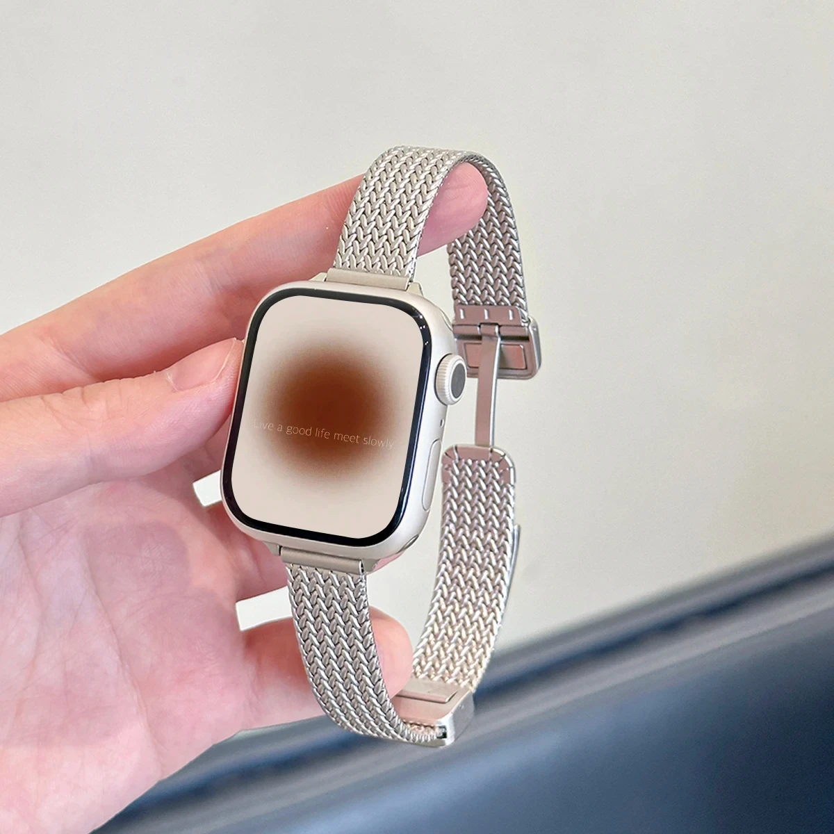Magnetic Folding Loop Band For Apple Watch 10 41mm 45mm Slim - Main Image