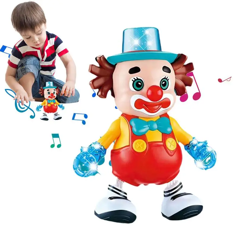 

Clown Doll Electric Dancing Toy Walking And Rocking Colorful Lights Dynamic Music Electric Dancing Clown Toy For Kids Children