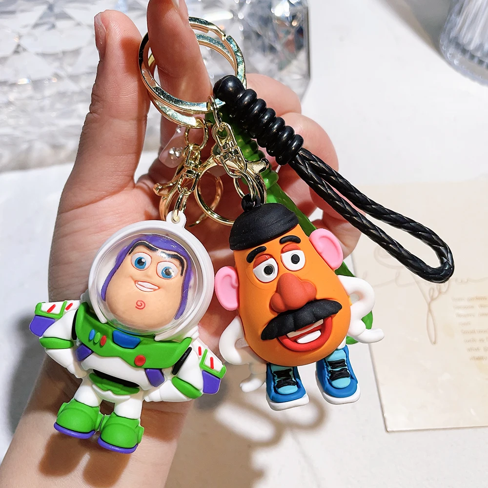 Cartoon Toy Story Portachiavi Cute Three Eyes Mr. Potato Head Portachiavi Boy Backpack Hanging Accessories Girl Handbag Ornament