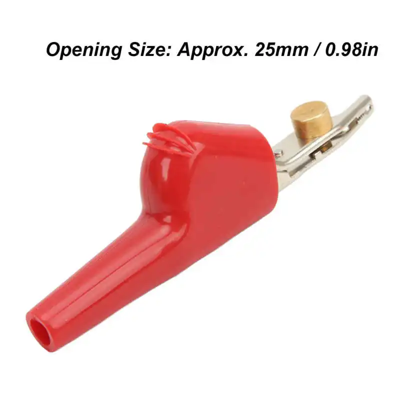 J.60043 Crocodile Clip Telecom Communication Test Clamp Stripping with Needle 25mm Opening alligator clips electric test clamp