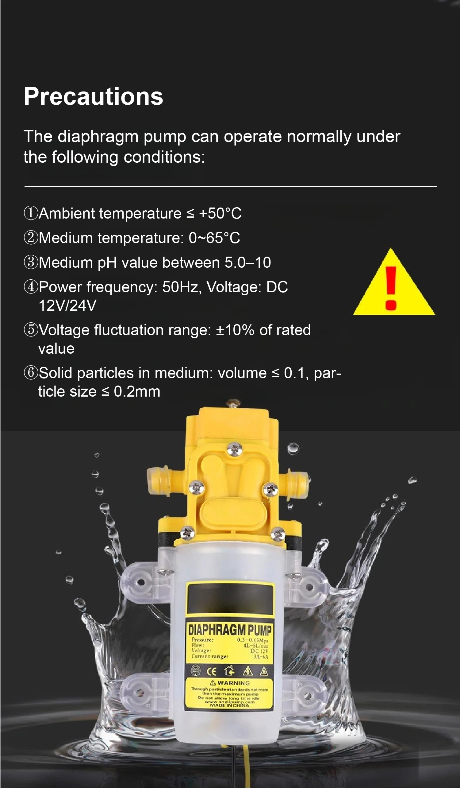 BZ-3865 Electric Spray Mini Diaphragm Pump 3.5-6m3 h DC12V 24V High Pressure Sel