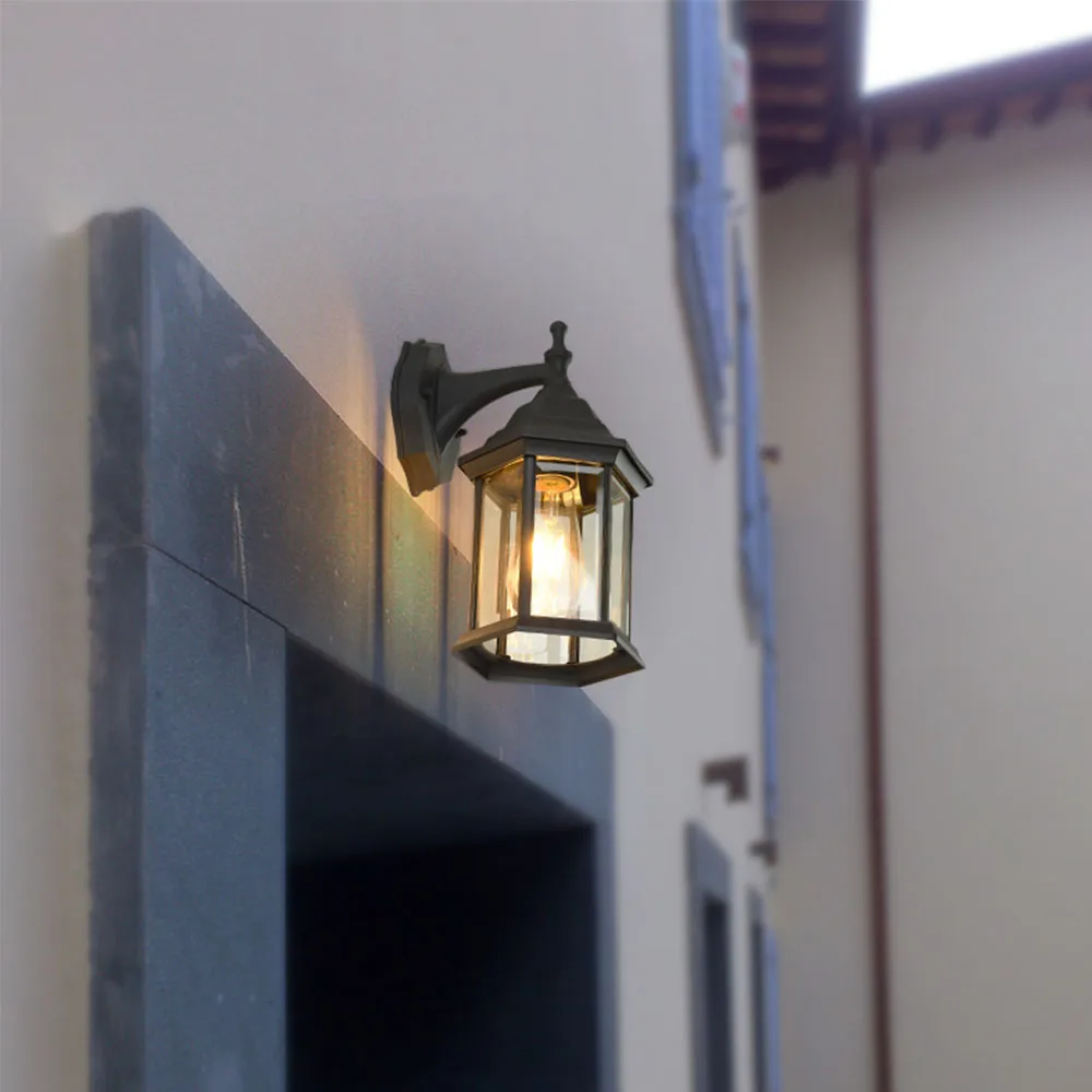 Retro Waterproof Outdoor Wall Lamp Corridor Courtyard Stairs Terrace Balcony