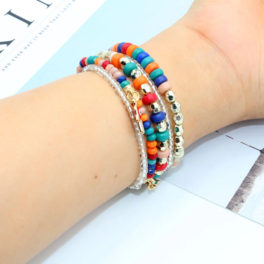 Elegant Boho Beaded Bracelet Wristband