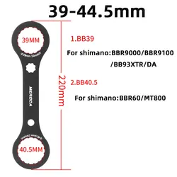 Premium Bicycle Bottom Bracket Wrench with Multi - Size Compatibility for Installation and Repair (39mm - 44.5mm)