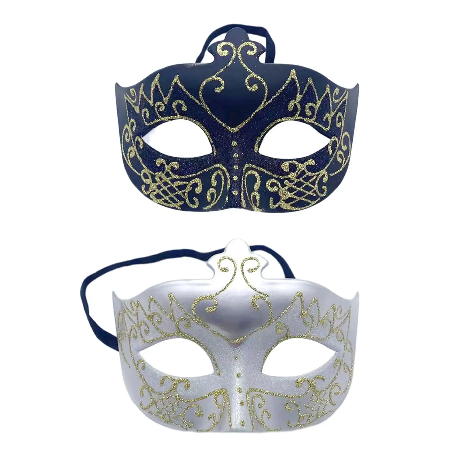 Men's Long Ornate Masquerade Mask | Differio