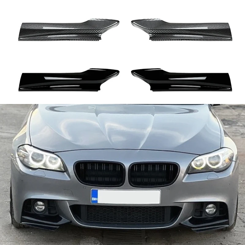 

Car Front Bumper Side Splitter Cover Air Vent Intake Spoiler Canard Lip For BMW 5 Series F10 F11 M Sport 520i 530i 2011-2017