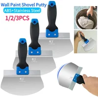 1/2/3Pcs Stainless Steel Wall Paint Plaster Shovel Putty Knife Scraper Blade Construction Tool Home Paint Feeder Filling Spatula 1