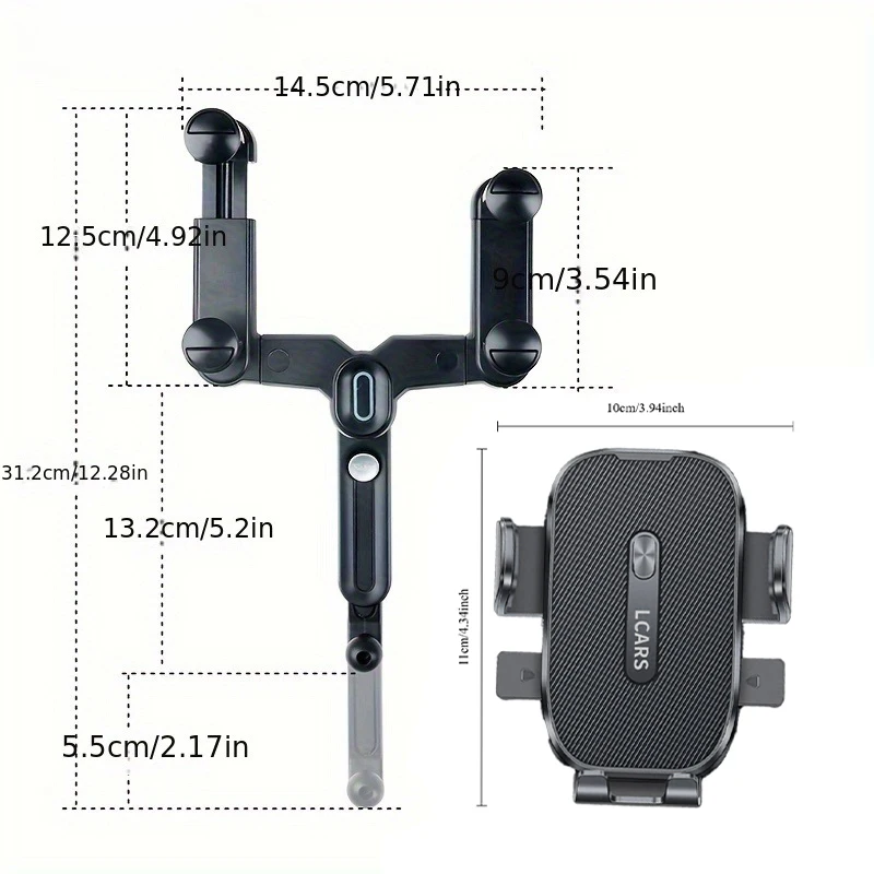 Supporto per telefono da auto Lcars, supporto per specchietto retrovisore, staffa di supporto per navigazione, presa sicura per evitare scosse - immagine 6