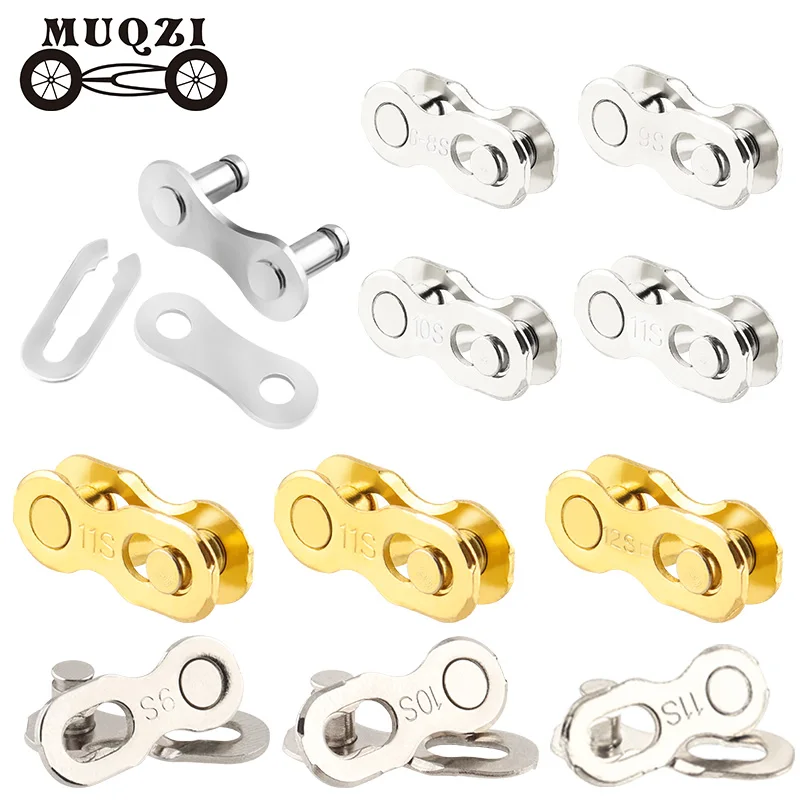 Bicycle Chain Connector MUQZI 5 Pairs 1 6/7/8/9/10/11/12 Speed Chain Link Bicycle Missing Link Connectors