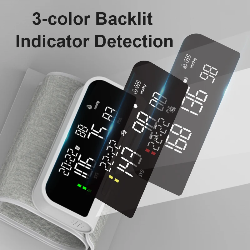 All In One Rechargeable Medical Blood Pressure Meter Monitor Arm Tensiometro Sphygmomanometer Tensiometro