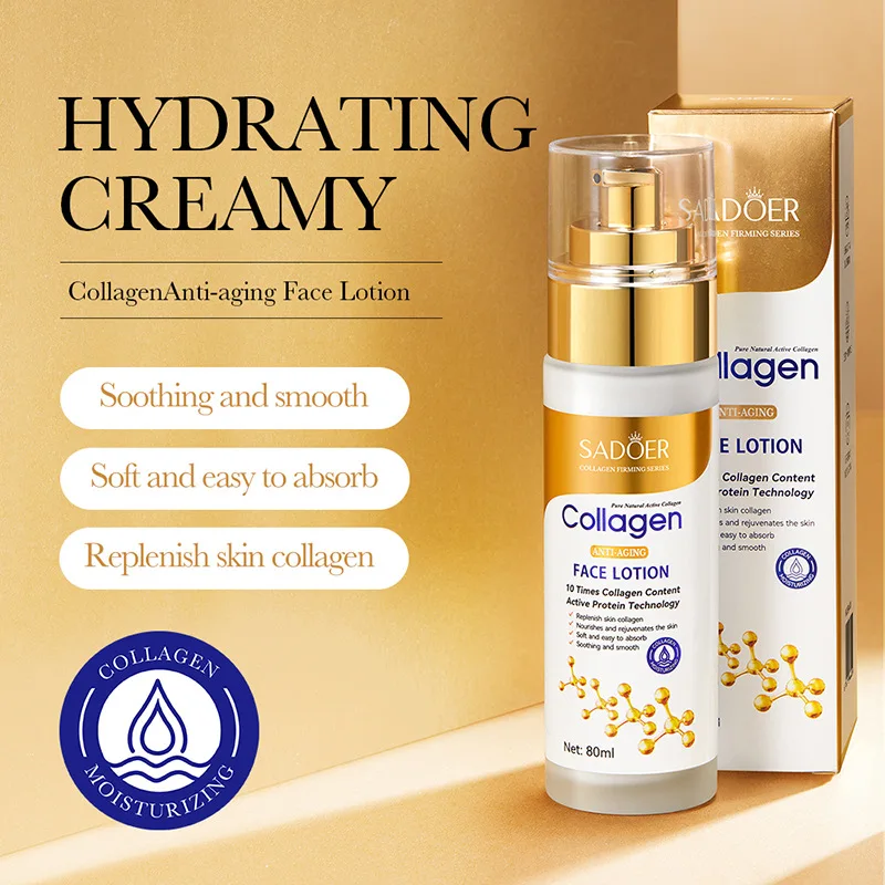 SADOER Collagen Facial Serum Face Lotion Moisturizing Face Emulsion Oil Control Water Replenishment Refreshing Facial Essence 2