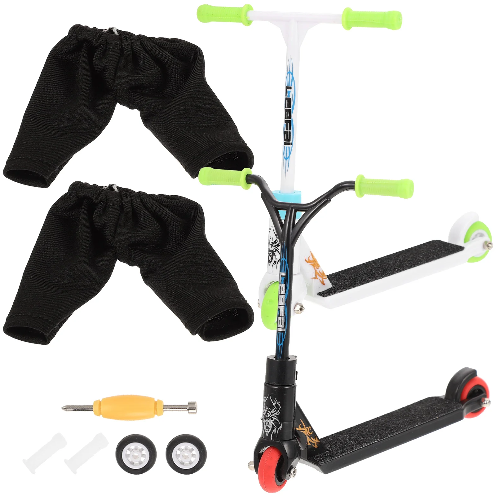 미니 손가락 장난감 스쿠터, 작은 훈련 파티 스케이트보드, 어린이 손가락 액세서리, 2 세트