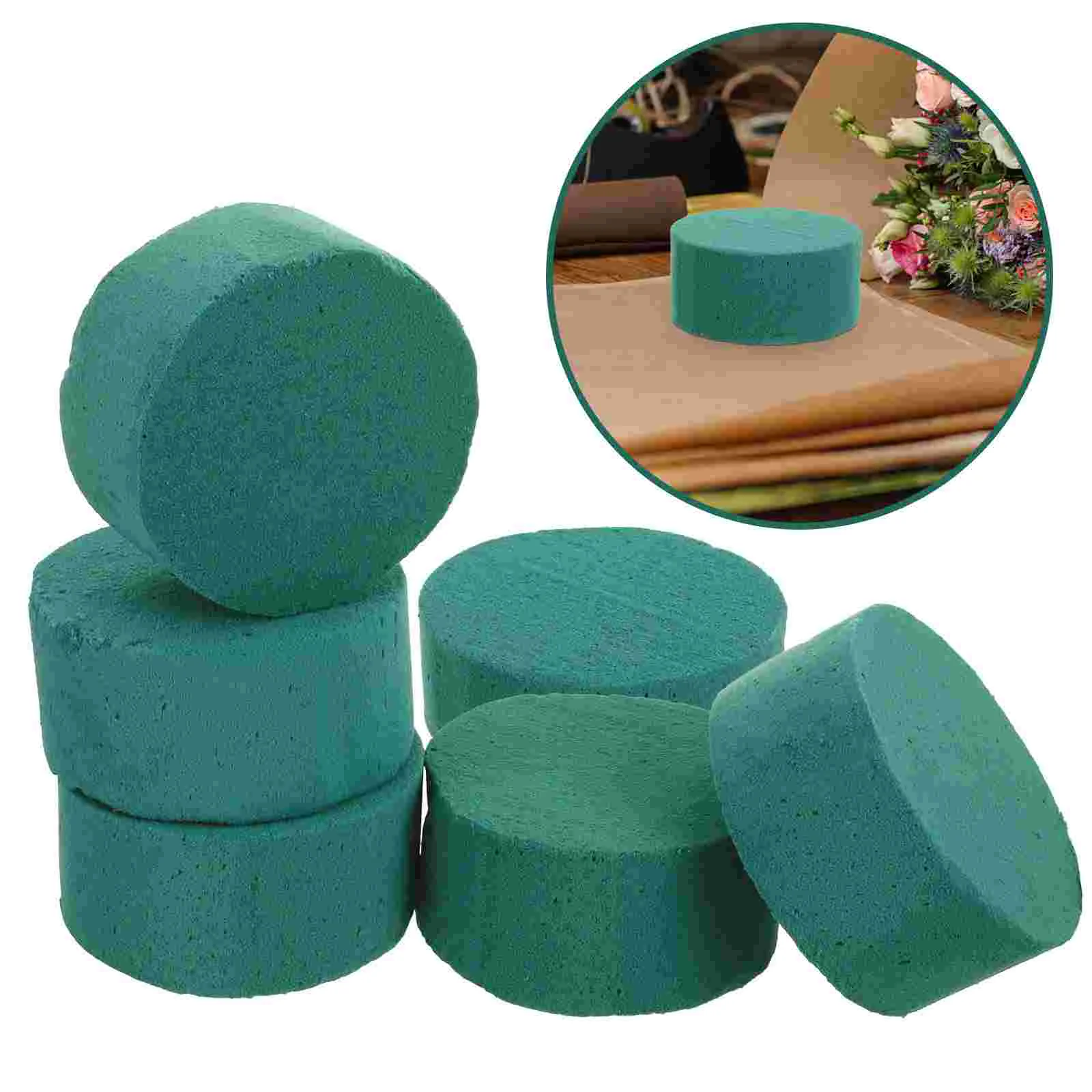 

6 Pcs Artificial Plants Flower Mud Accessories DIY Dried Flowers Bowl Water Absorb