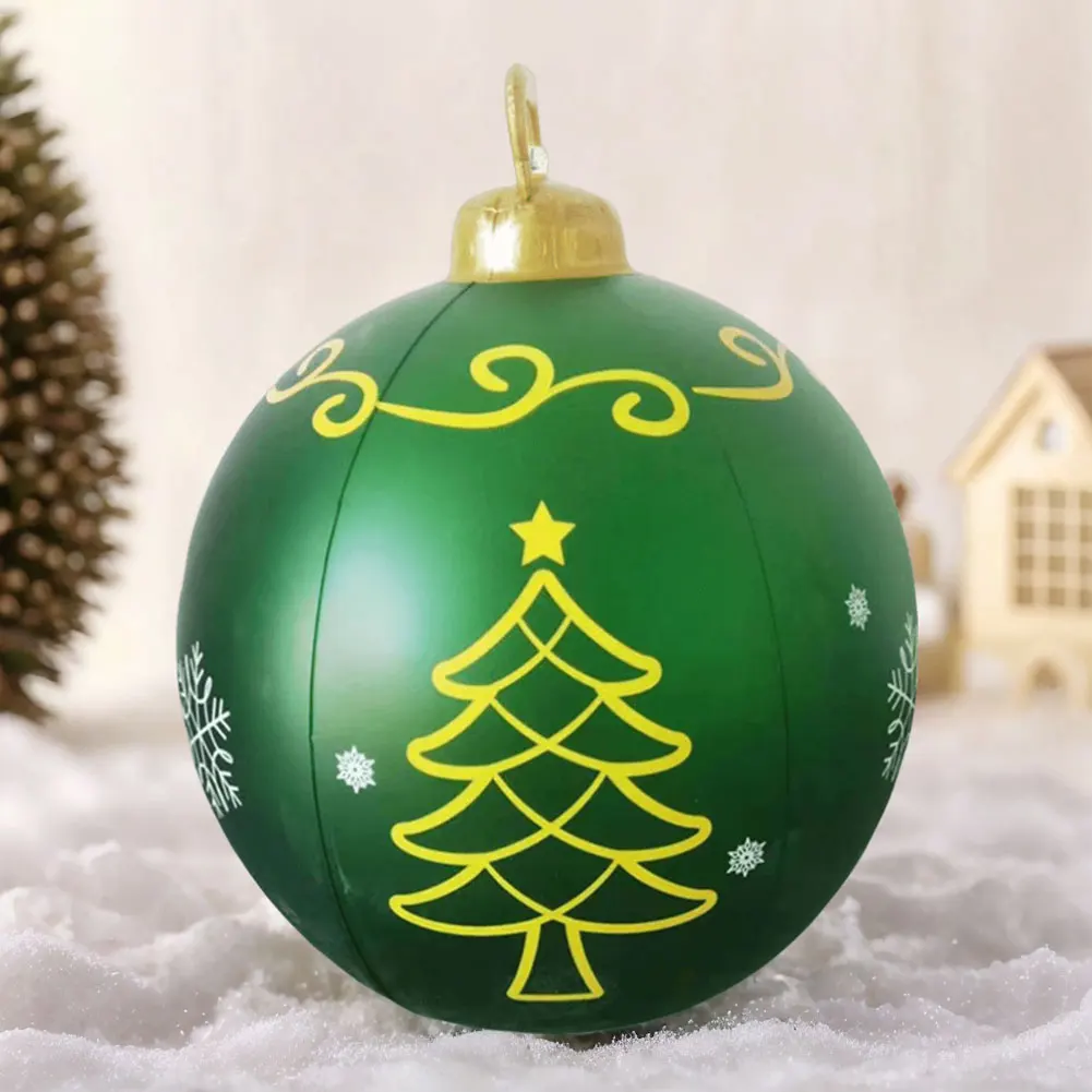Description Picture 4 of item60cm Transparent Giant Inflatable Christmas Ball With Lights Christmas Ornaments Christmas PVC Inflatable Decorated Ball 2025