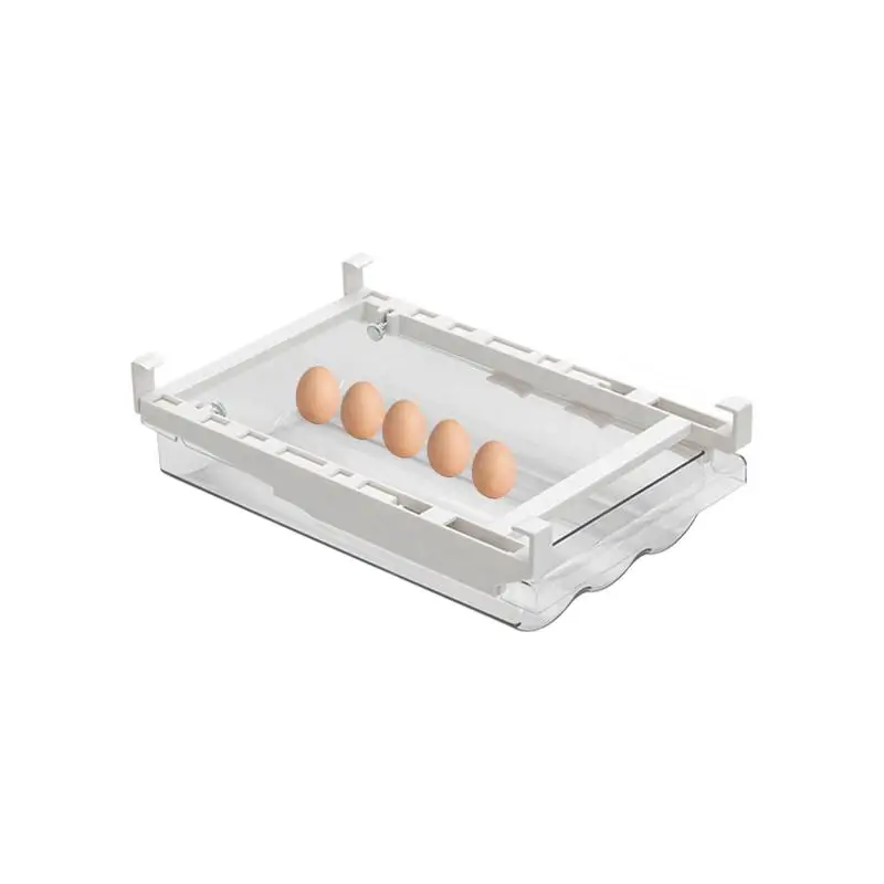 

Refrigerator Egg Storage Box Stackable Fridge Organizer Bins Egg Container Drawer Type Fridge Egg Holder Clear High Capacity