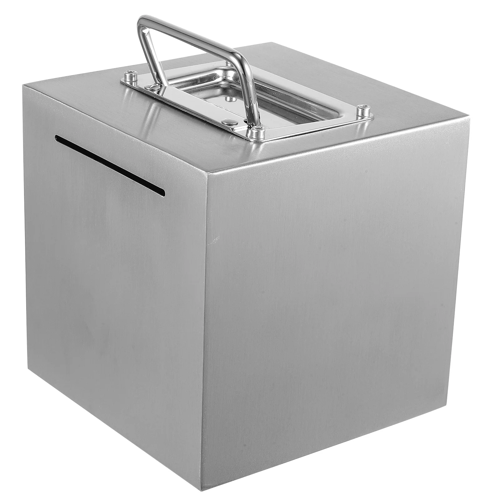 

Stainless Steel Money Box Stainless Steel Piggy Bank Metal Saving Pot for Adults