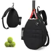 Crossbody Tennis Racket Bag Adjustable Large Capacity Tennis Crossbody Bag with Water Bottle Holder Beauty Sports Fitness Bag 6