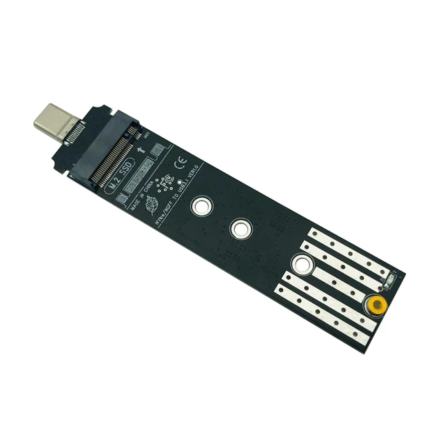 NVMe to USB Adapter RTL9210 Chip M.2 PCIe M Key HDD Case with USB Cable  Pouch New SSD to to USB 3.1 Type A Reader(Without Adapter) 