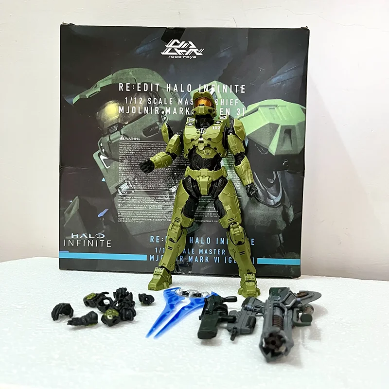 Jazwares Halo 5 Infinite 1/12 Master Chief Figure Mjolnir