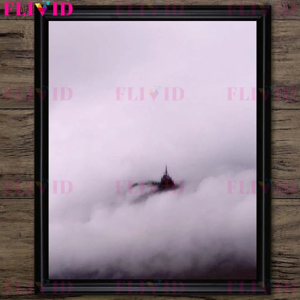 Gothic Surrealism Castle Canvas Art Poster - Vintage Wall Decor