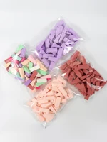 50 Pieces of Random Color Facial Curve Mixed Makeup Sponge, Latex Free, Small Wedge-Shaped Smooth Application Beauty Sponge Appl 2