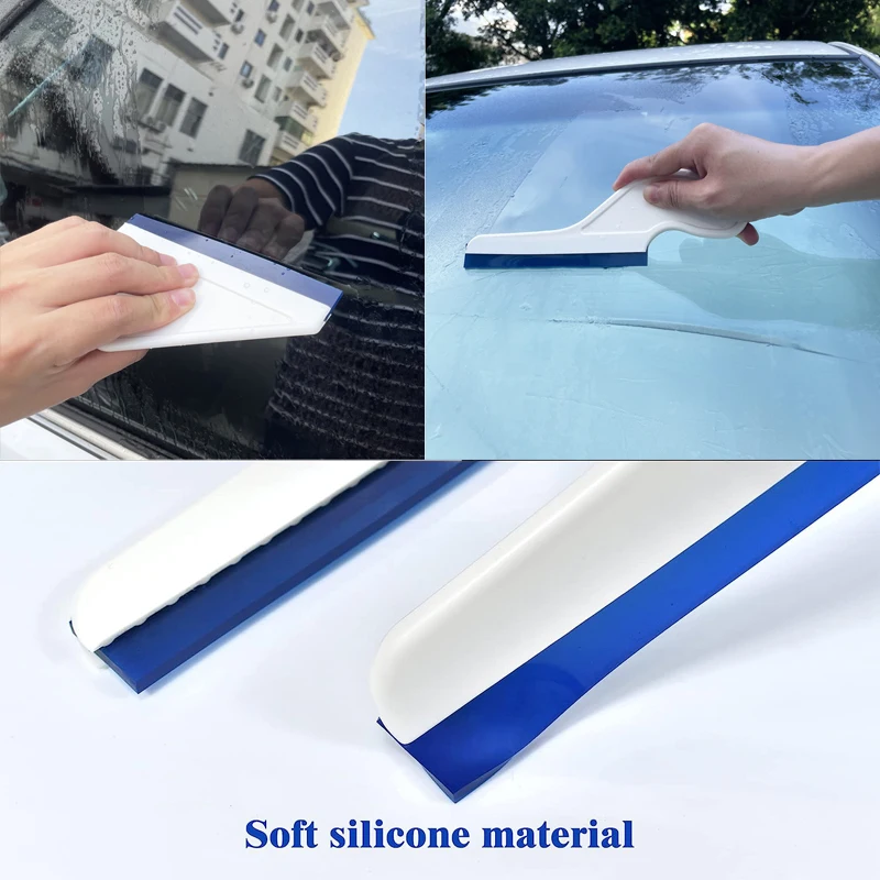 Glass Shower Door Squeegee Window Wiper Water Scraper Cleaning Glass Drying  Squeegee Silicone Board Tools Home Accessories - AliExpress