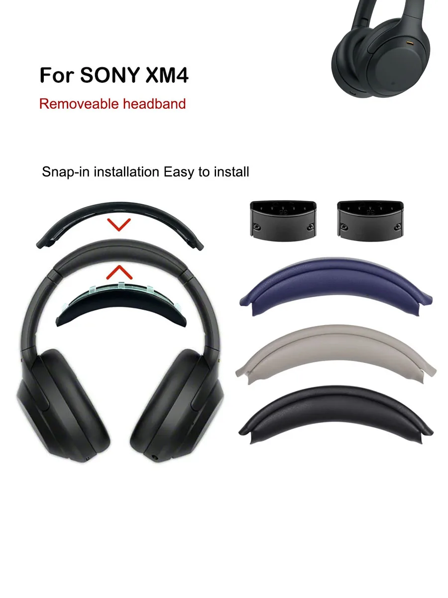 Removeable Headband For Sony WH-1000XM4 Headphones Headbeam Replacement New Design Head band