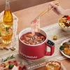HYUNDAI Multi-function Cooker Household Electric Cooker 1.8L Non-stick Mini Electric Hot Pot Portable Multi Cooker with Steamer 6