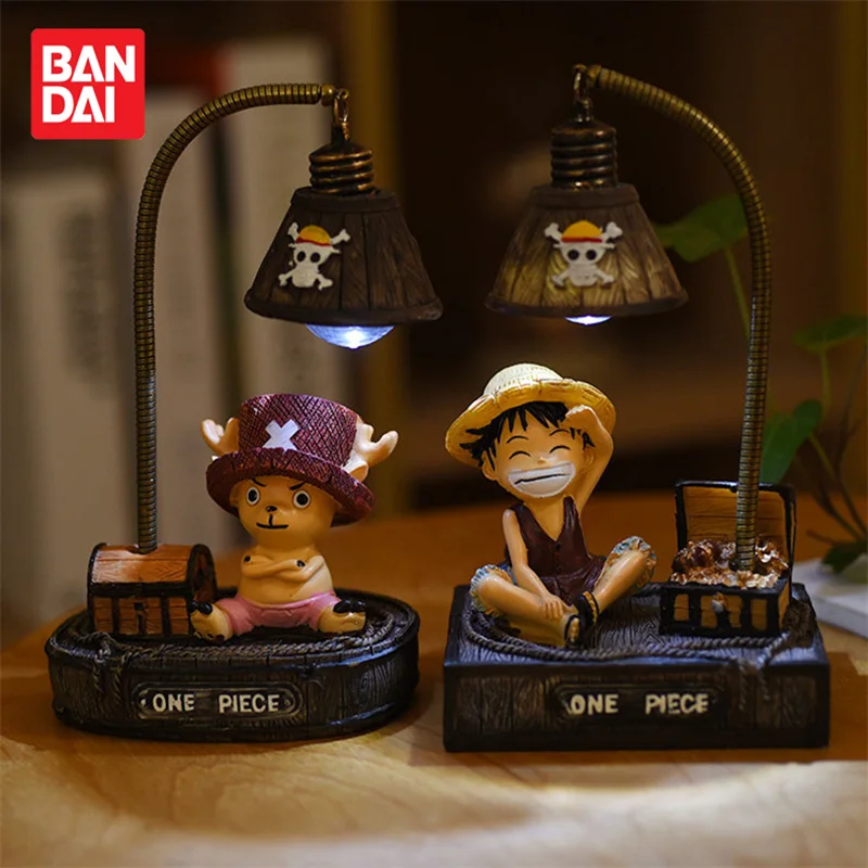 

17cm One Piece Luffy Night Light Anime Chopper Figures Home Decoration Nightlights Kids Bedroom Table Lampe Collectible Gift Toy