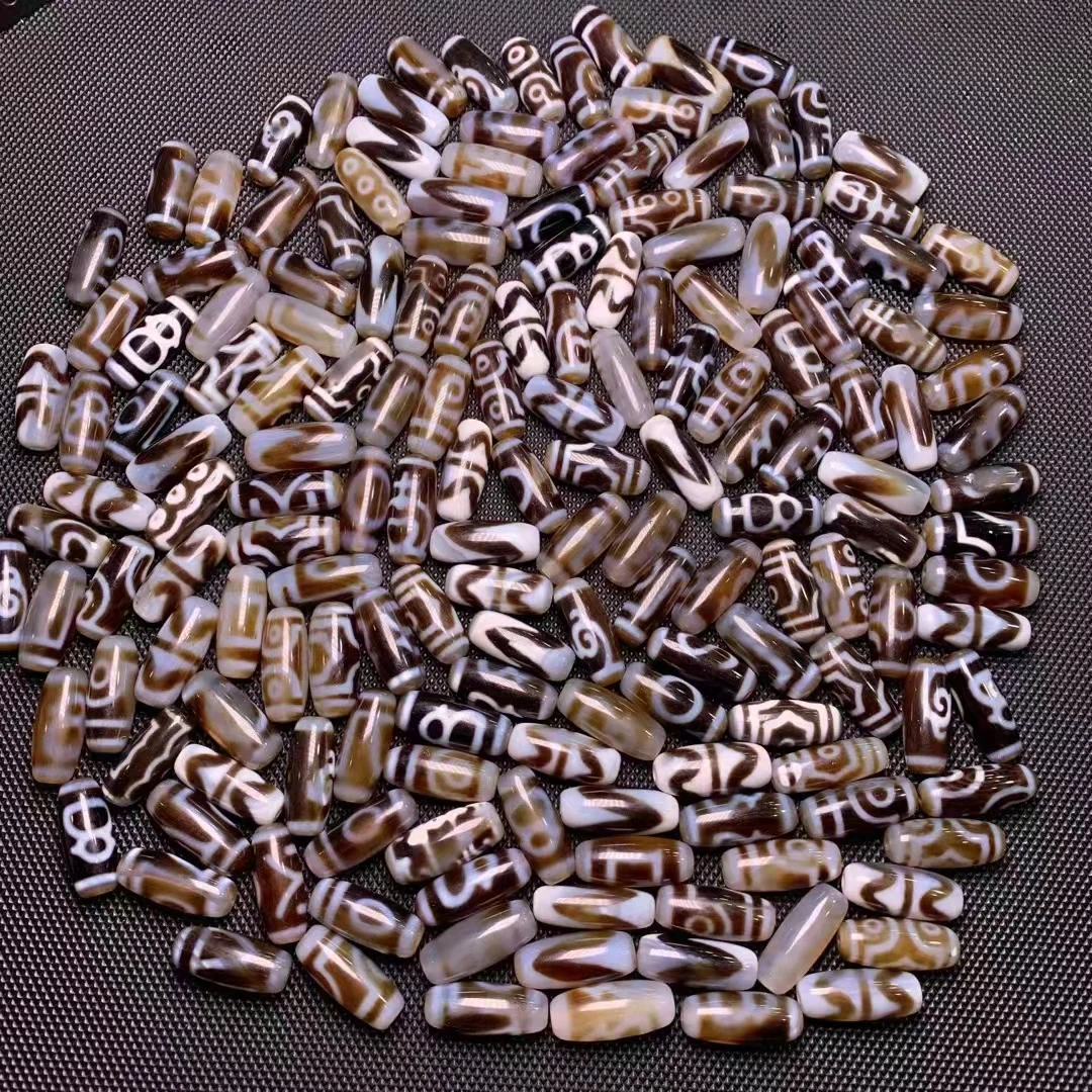 

347 Pcs/Lot Taiwan Infiltrates Dzi Delicate Beads Oily C Quality High Oil Slurry Hot Sale Slight Weathering